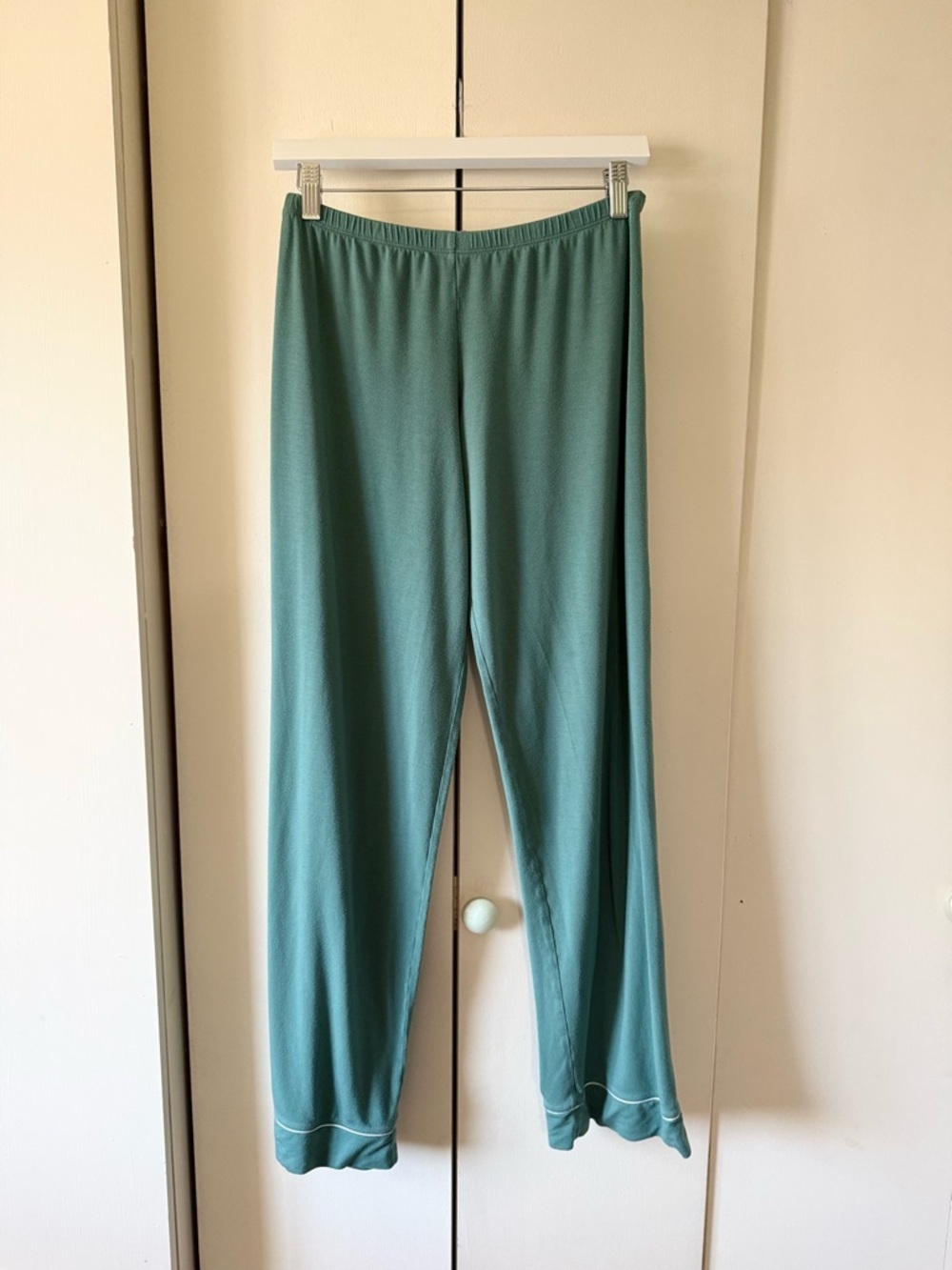 Eberjey Gisele TENCEL™ Modal Long PJ Set Green White (Read Description!) Size S - Picture 10 of 11